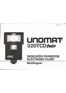 Unomat 320 TCD-Twin manual. Camera Instructions.